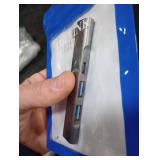 USB C Hub for Laptop, Portable Multiport Adapter With Charging Port and USB 3.0 for MacBook Pro/Air, Surface Pro, Keyboard, Flash Drive