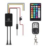 LD DARKEAGLE Replacement Controller Control Box for Motorcycle LED Lights 8/12/14/16/18/20 LED Light Kits with APP/IR/RF Control Brake Turn Signal