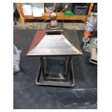 Gbekery 3.5 Lb Capacity of Plastic Hanging Bird Feeder,Large Bird Feeders for Outdoors with The Locked Toggle Design,Hanging for Garden,Yard and Decoration Outside,Weatherproof,Brown