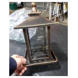 Gbekery 3.5 Lb Capacity of Plastic Hanging Bird Feeder,Large Bird Feeders for Outdoors with The Locked Toggle Design,Hanging for Garden,Yard and Decoration Outside,Weatherproof,Brown