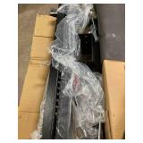 ECOTRIC 600LB Hitch Mount Motorcycle Carrier Transportation Racks Hitch Mount Rack Dirt Bike Hitch Truck Heavy Duty Steel Powder Coated Black w/Loading Ramp Tilt Stability Locking Device