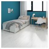 Mysflosy - Self Adhesive Vinyl Planks 36 Pack, 6" x 36" Natural Wood Floor, Waterproof for DIY Installation, 54 Sq Ft White Deck