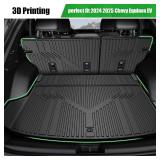 Retails for $121! Cargo Mat for 2024 2025 Chevy Equinox EV, Trunk Mat with Backrest Mat All Weather Back Seat Cover Protector for 2025 Chevy Equinox EV Accessories Including Storage Mats