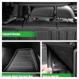 Retails for $121! Cargo Mat for 2024 2025 Chevy Equinox EV, Trunk Mat with Backrest Mat All Weather Back Seat Cover Protector for 2025 Chevy Equinox EV Accessories Including Storage Mats