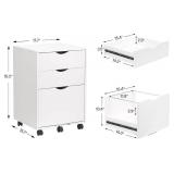 Retails for $116! HollyHOME 3 Drawers Filing Cabinet, Storage Cabinet for Home Office, for A4, Hanging File Folders