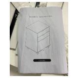 Retails for $116! HollyHOME 3 Drawers Filing Cabinet, Storage Cabinet for Home Office, for A4, Hanging File Folders