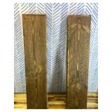 Retails for $126! Rustic 3-Inch Thick Wood Floating Shelves, Wide Pine Wall Mount Shelf for Kitchen Study Room Bathroom Bedroom, Set of 2-8" D x 36" W x 3" H-Black Walnut