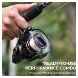 KastKing Brutus Fishing Rod and Reel Combo, Spinning & SpinCast Combo, Custom Tackle Kit, Pre-Spooled Line, Brute Tuff 2Pc Blanks, Stainless Steel Guide, EVA Handles, Custom Graphite Reel Seat