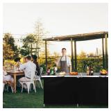 Retails for $146! REDCAMP Extra Long Portable Bar Table, Pop-Up Folding Mobile Bar Bartender Table for Events, Party, Camping, Tradeshow, Easy Setup, Black, 82"x33"x15"