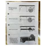 Retails for $146! REDCAMP Extra Long Portable Bar Table, Pop-Up Folding Mobile Bar Bartender Table for Events, Party, Camping, Tradeshow, Easy Setup, Black, 82"x33"x15"