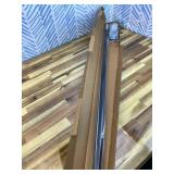 Ivilon Drapery Window Curtain Rod - End Cap Style Design 1 Inch Pole. 48 to 86 Inch Color Black