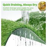 Dog Grass Large Potty Patch, Dog Litter Boxes Artificial Grass Bathroom Turf for Pet Training, Washable Puppy Pee Pad, Perfect Indoor/Outdoor Portable Potty Pet Loo (Tray system-35"X22.6")