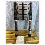 findmall 14.5FT / 4.4M Aluminum Telescopic Ladder Multi Use Non-Slip Collapsible Ladder Telescoping Ladders