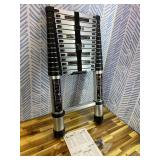 findmall 14.5FT / 4.4M Aluminum Telescopic Ladder Multi Use Non-Slip Collapsible Ladder Telescoping Ladders