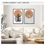 MCS Trendsetter 24x36 Poster Frame Black High-Gloss, Vertical & Horizontal Wall Hanging Large Picture Frame for Photos, Posters & Art Prints (2-Pack)