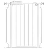 Fairy Baby Narrow Baby Gate 27 Inch to 29 Inch Wide, Small Auto Close Walk Through Safety Gates Pressure Mounted for Stairs Doorways Kids or Pets,White