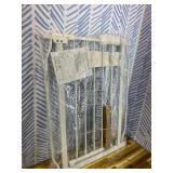 Fairy Baby Narrow Baby Gate 27 Inch to 29 Inch Wide, Small Auto Close Walk Through Safety Gates Pressure Mounted for Stairs Doorways Kids or Pets,White