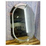Retails for $210! 30"X36" Oval LED Bathroom Mirror with Lights, Frameless Vanity LED Mirror for Bathroom with Beveled Edge, Backlit Anti-Fog, Dimmable, 3 Colors, Memory Function, Tempered Glass, Shatt