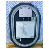 Retails for $210! 30"X36" Oval LED Bathroom Mirror with Lights, Frameless Vanity LED Mirror for Bathroom with Beveled Edge, Backlit Anti-Fog, Dimmable, 3 Colors, Memory Function, Tempered Glass, Shatt