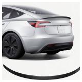 Spoiler for Tesla Model 3 2025 2024 Highland Rear Trunk Lip Tail Accessories (Glossy Carbon Fiber)