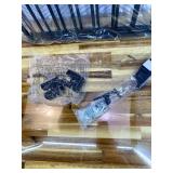 Babelio 26-43" No Bottom Bar Baby Gate for Babies, Elders and Pets, 2-in-1 Hardware Mount Dog Gate for The House, Stairs and Doorways, with Large Walk Thru Door, Black