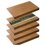 Retails for $135! Wire Shelf Covers, Bamboo Wire Rack Covers for Pantry, Closet (4pcs, 32" W x 16" D)