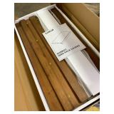 Retails for $135! Wire Shelf Covers, Bamboo Wire Rack Covers for Pantry, Closet (4pcs, 32" W x 16" D)