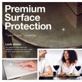 Clear Table Protector, Select Your Size, 2mm Thick, 100% USA Made. Premium Quality Glass-Like Clear Vinyl Table Cover, Desk Protector, Table Pad, 40 x 60 Inches Crystal