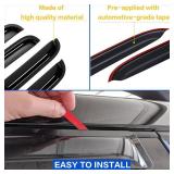 Rain Guards for 2004-2014 Ford F150, Window Vent Visors Shades Wind Deflectors for 04-14 F-150 SuperCab