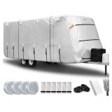 Retails for $224! FRUNO Oxford Fabric Travel Trailer Cover RV Cover 35