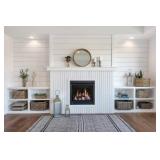 Luxdecor Wall Planks Real Wood Wall Panels Rustic Reclaimed Wall Paneling,Peel and Stick Barn Chamfer Wood Planks for Accent Walls,doorways 10 Sheets 12.4 Sq Ft/Box