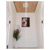 Luxdecor Wall Planks Real Wood Wall Panels Rustic Reclaimed Wall Paneling,Peel and Stick Barn Chamfer Wood Planks for Accent Walls,doorways 10 Sheets 12.4 Sq Ft/Box