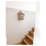 Luxdecor Wall Planks Real Wood Wall Panels Rustic Reclaimed Wall Paneling,Peel and Stick Barn Chamfer Wood Planks for Accent Walls,doorways 10 Sheets 12.4 Sq Ft/Box