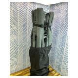 ATORPOK Camping Cot for Adults with Cushion and Pillow, Portable Folding Bed for Sleeping, Lightweight Tent cot with Carry Bag Supports 450 lbs (Grey)