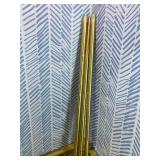 Retails for $143! BlastHome 10 foot Custom Curtain Rod & Layered Knob Finials Bundle Luxury Nonadjustable 1 Large Diameter with Designer Finials & Premium Mounting Brackets Brushed Gold Finish