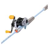 Fishing Baitcaster Rod Combo, 24Ton Graphite Blanks 2-Piece Casting Rod with 7.1:1 Baitcasting Reel- 7