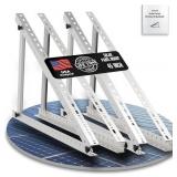 Solar Panel Mount Brackets, 2 Sets 45 inch with Foldable Tilt Legs, Suitable for 2-4pcs 180 200 300 400 500 800 Watt Solar Panel, Adjustable Mounting Brackets for Roof, RV, Boat, and Off-Grid