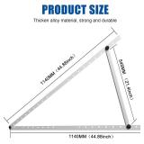 Solar Panel Mount Brackets, 2 Sets 45 inch with Foldable Tilt Legs, Suitable for 2-4pcs 180 200 300 400 500 800 Watt Solar Panel, Adjustable Mounting Brackets for Roof, RV, Boat, and Off-Grid