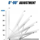 Solar Panel Mount Brackets, 2 Sets 45 inch with Foldable Tilt Legs, Suitable for 2-4pcs 180 200 300 400 500 800 Watt Solar Panel, Adjustable Mounting Brackets for Roof, RV, Boat, and Off-Grid