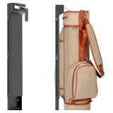 Tour-Grade Wall Mount Golf Bag Holder - Forged Wall Mounted Golf Bag Storage Rack, Premium Sleek Design for Garage/Man Cave