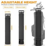 Tour-Grade Wall Mount Golf Bag Holder - Forged Wall Mounted Golf Bag Storage Rack, Premium Sleek Design for Garage/Man Cave