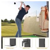 Tour-Grade Wall Mount Golf Bag Holder - Forged Wall Mounted Golf Bag Storage Rack, Premium Sleek Design for Garage/Man Cave