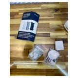 33.5" Retractable Baby Safety Gate/Mesh Dog Gate, Suitable for Indoor and Outdoor Use, Extends to 55" Wide, Gray