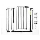Regalo Easy Step Extra Tall Walk Thru Baby Gate, Bonus Kit, Includes 4-Inch Extension Kit, 4 Pack of Pressure Mount Kit and 4 Pack of Wall Cups and Mounting Kit, Black