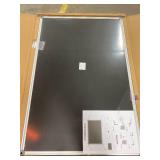 36 x 24 Inch Aluminum Frame Black Chalkboard for Wall | School Magnetic Blackboard with Sturdy Frame for Kids Teachers, Written on by Regular Chalk