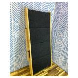 BRIKY 2-in-1 Dog Stairs/Ramp with 4 Steps, Foldable Dog Stairs for High Beds Cars Couch, Durable Wooden Pet Stairs for Small Medium Large Dogs, No Assembly Required