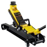 VEVOR Floor Jack, 2.5 Ton Low Profile Floor Jack Heavy-Duty Steel Racing, with Single Piston Lift Pump, Lifting Range 3.35"-14.96"