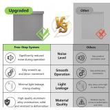 AOSKY Blackout Roller Shades Cordless Blinds for Windows, Free-Stop Shades with Valance, Thermal Insulated Fabric, UV Protection, Blinds for Home and Office 36" W x 72" H (91W x 183H cm) Grey