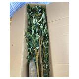 Olive Trees Artificial Indoor 6ft 1Pack - Artificial Plants with White Pot - Artificial Tree for Home Office Living Room Corner