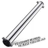 Blulu 304 Stainless Steel Reverse Osmosis Compatible with 4040 Membrane Housing Heavy Duty 4"x40" Commercial Ro Membrane Pressure Vessel Good for Industrial Use